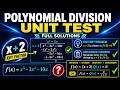 Khan Academy Polynomial Division Unit Test | Full Step-by-Step Solutions