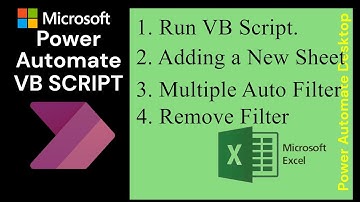 VB Script in power automate Desktop | power automate desktop | Excel Operation vbscript
