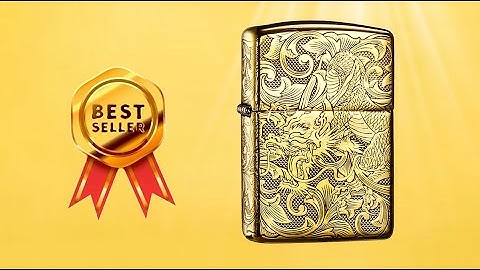 Hộp quẹt Zippo ZJP005 khắc ăn mòn hình Rồng cuộn may mắn | Ambe.vn