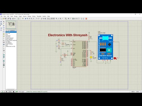 Vibration Sensor interfacing With 8051 | Vibration Sensor | 8051 Project | Simulation