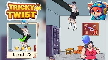 Tricky Twist Puzzle – Level 73 rescue the man Walkthrough Solutions | iOS / Android Gameplay