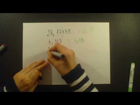 Zaokruzivanje decimalnih brojeva na odredjeni broj decimala