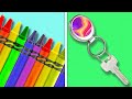 28 BRIGHT CRAYON DIYs AND CRAFTS