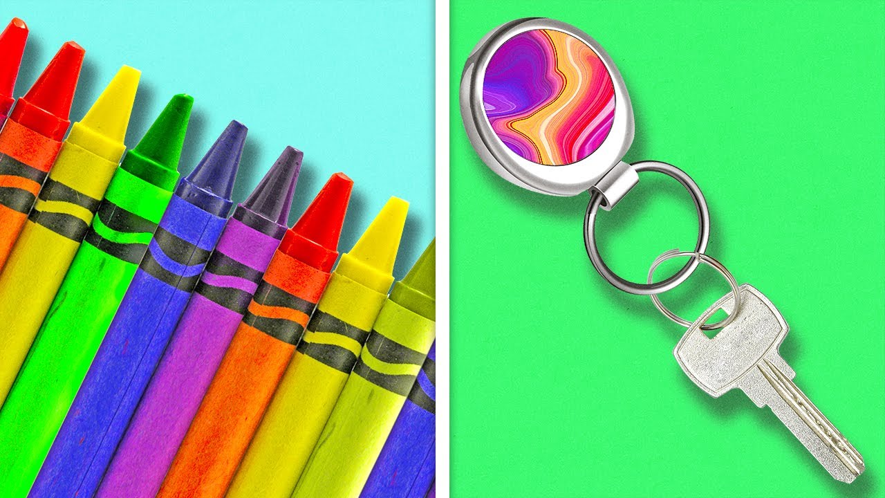 28 BRIGHT CRAYON DIYs AND CRAFTS