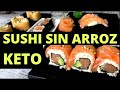 Sushi Keto o bajo en calorías, sin arroz #sushi
