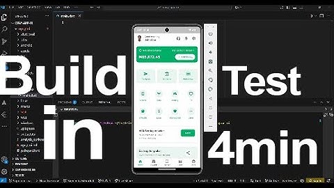 how to build and test fintech app in 4minutes? Speed tutorial #flutter#coding#programming #mobileapp