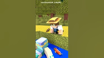 Help mermaid please 🥺 And Try Magic 🪄 #shorts #minecraft #anime
