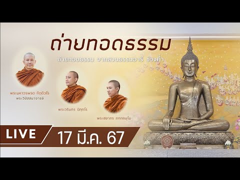 Live ถ่ายทอดธรรม ยามค่ำ ณ สวนธรรมอารี 17 มี.ค. 67