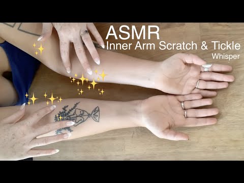 ASMR Inner Arm Scratch & Tickle ( whisper)