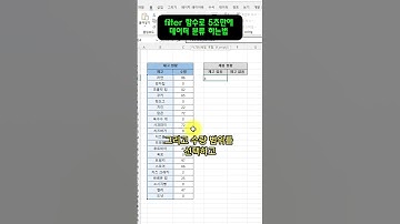 엑셀 30초 꿀팁) 5초만에 filter 함수로 데이터 분류하는 법 #엑셀 #excel #강의 #생산성 #AI