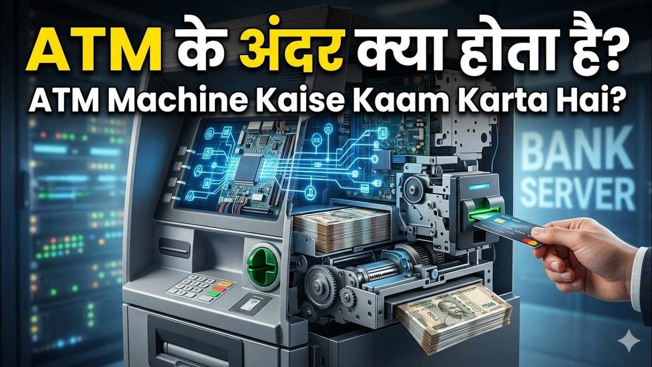 ATM मशीन कैसे काम करती है? | कार्ड डालने से लेकर पैसे निकलने तक का पूरा विज्ञान
