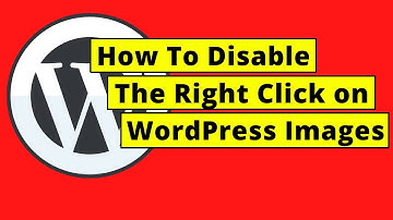 How To Disable Right Click on WordPress Images