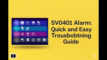 How to check SV0401 alarm