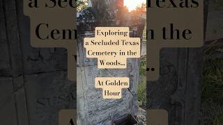 Golden Hour Views at Woods Cemetery in Yorktown, TX
