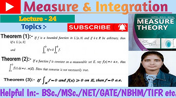 |Lec-24|Important theorems discussion based on Lebesgue Integral#telegram#playlist#links👇