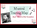 Musical tracing map  bizet march of the toreadors song map