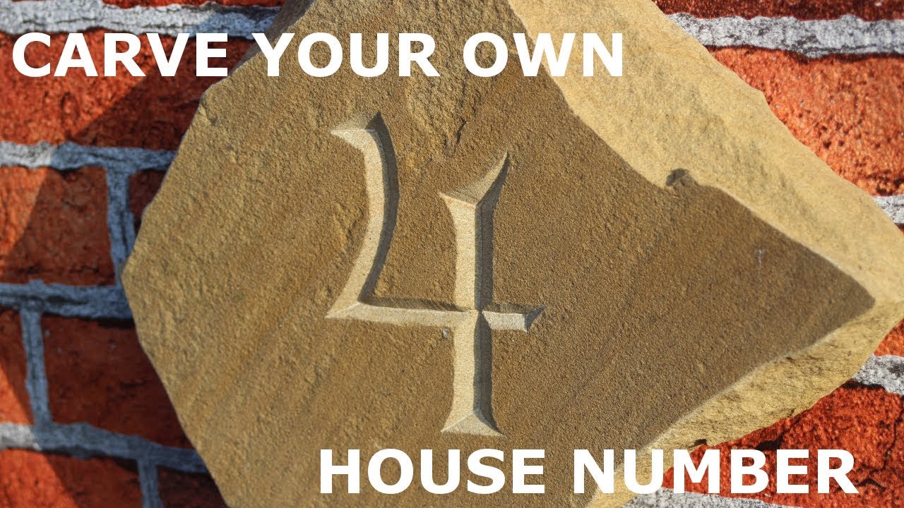 Number One Sign Stone Carving Number Stock Photo 56991346