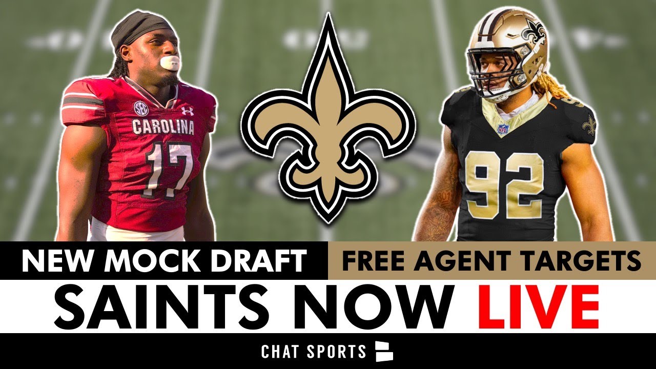 LIVE: Saints Signing Chase Young? New Orleans Saints Mock Draft After NFL Free Agency, Saints Rumors