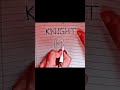 Knight name logo desing my subscriber youtubeshorts short 