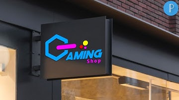 Gaming shop professional logo design- Pixellab design logo tutorial[Vandy Design]