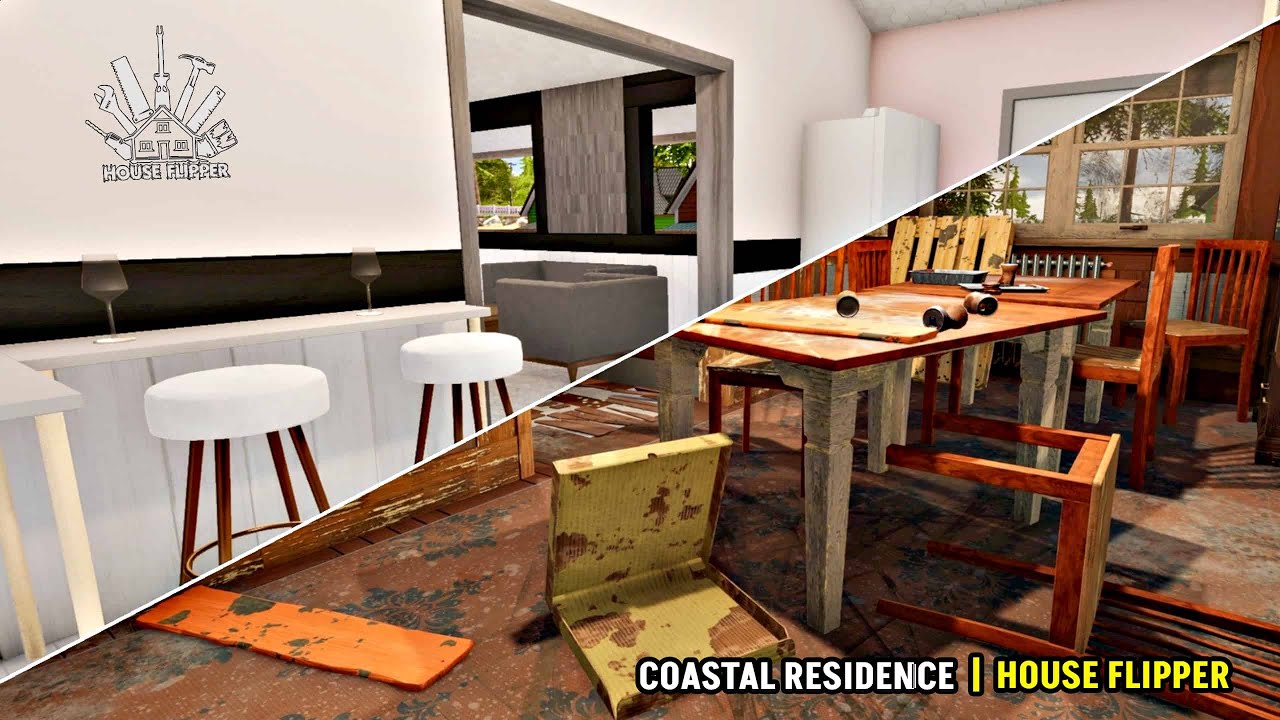 House Flipper 2 | Coastal Residence | Before And After - Build and Tour!