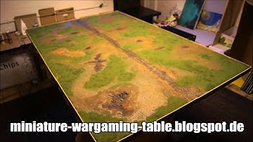 WIP-UPDATE: 4x6 Miniature Wargaming Table / BASIC VERSION / first layers & turfs