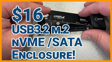 Make Your Own Fast USB 3.2 Flash Drive  with an SSK M.2  nVME/SATA Enclosure!
