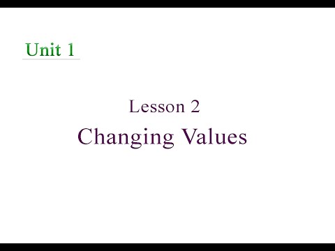 Junior 4 : Changing values