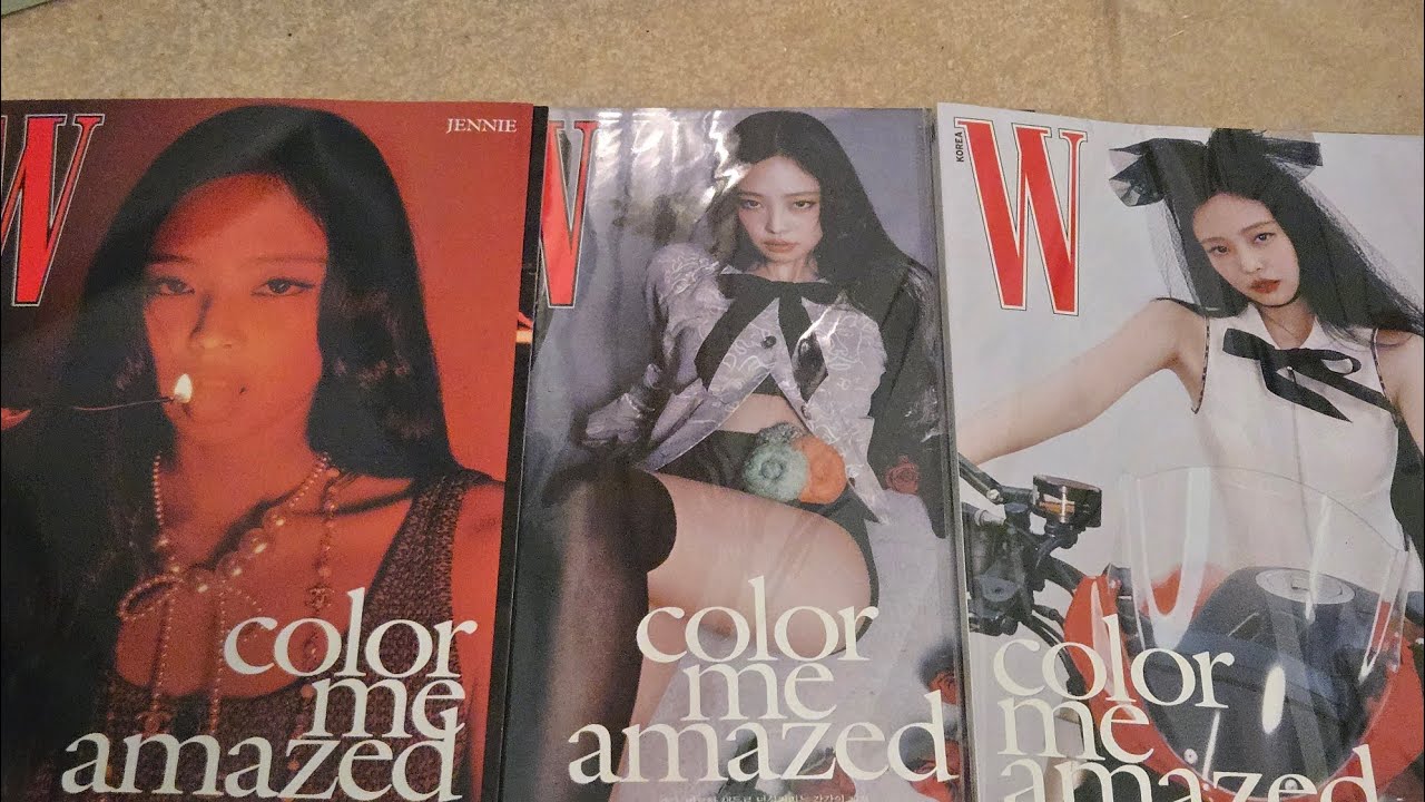 W KOREA BLACKPINK JENNIE 表紙 5冊セット BLACK PINK JENNIE W Korea 2024 NOVEMBER 2024.11 Magazine
