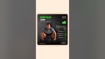Gym Poster Design in Coreldraw | Fitness Banner Design | Gym Social Media Post Design #Gym #fitness