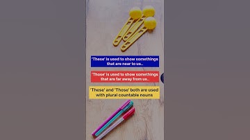 These and Those concept/How to teach 