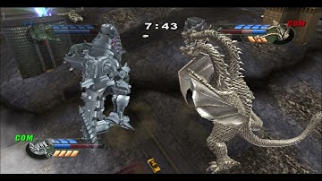 Godzilla Unleashed: Godzilla 2000 vs. Kiryu vs. King Ghidorah Gameplay