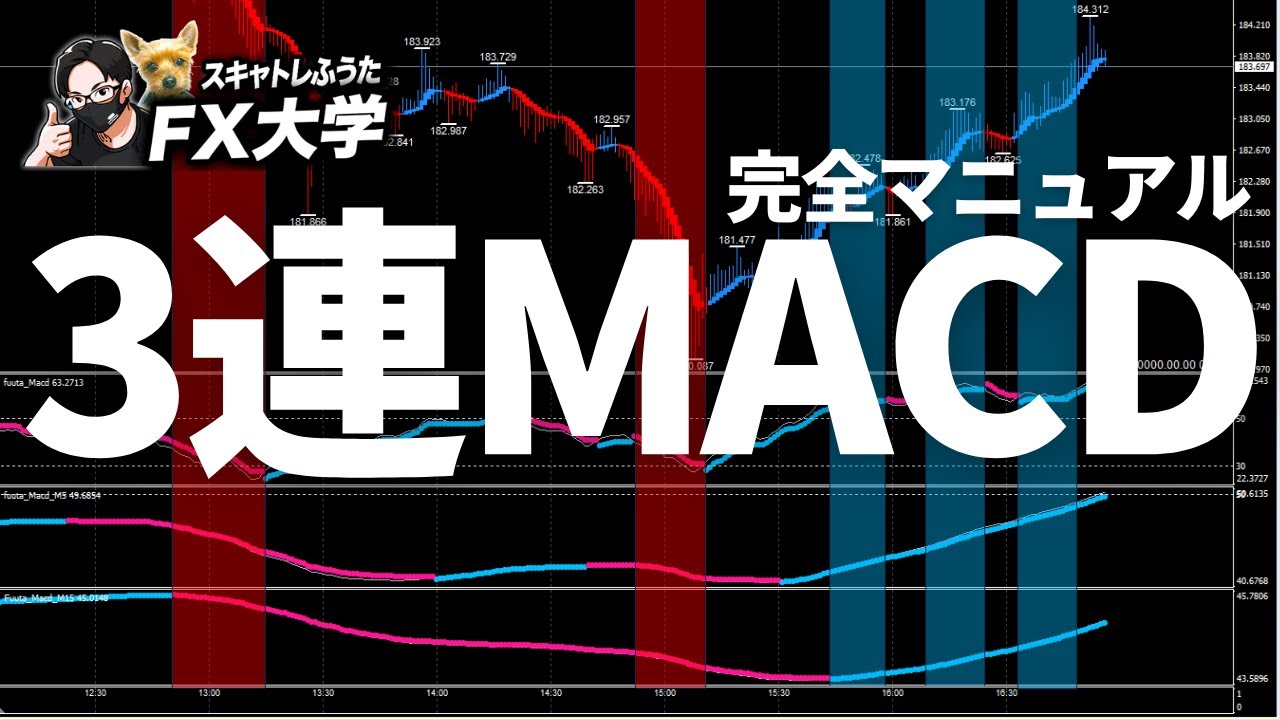 FX短期間で勝てる】ドル円 ３連MACD スキャルピング・デイトレード攻略法！完全マニュアル - YouTube