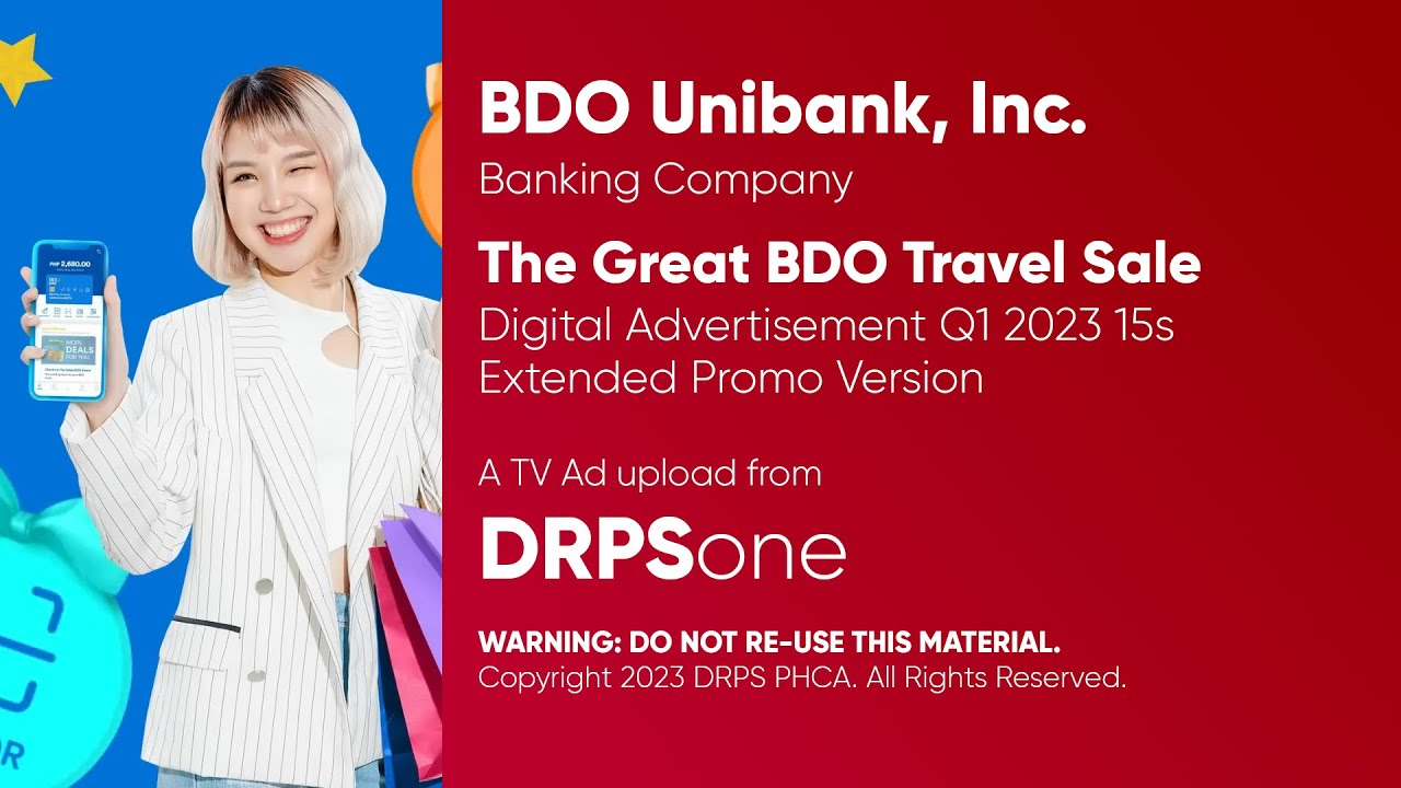 bdo travel sale extended