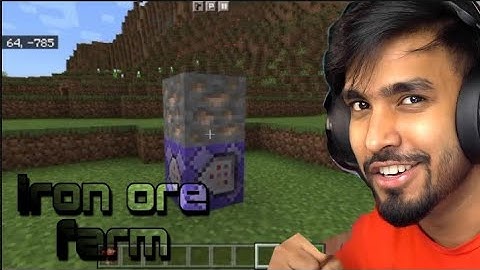 HOW TO MAKE IRON ORE FARM IN MINECRAFT USING COMMAND BLOCK ( WORKING IN EVERY EDITION )