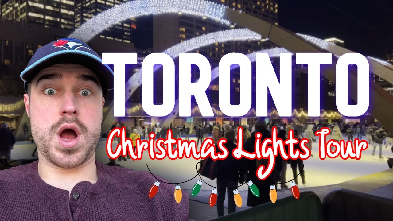 Downtown Toronto CHRISTMAS LIGHTS Tour 🎄 - Toronto Walk - YouTube