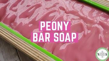 Making Peony Bar Soap | Cold Process Soap Making by Kilted Suds | Working with floral fragrances