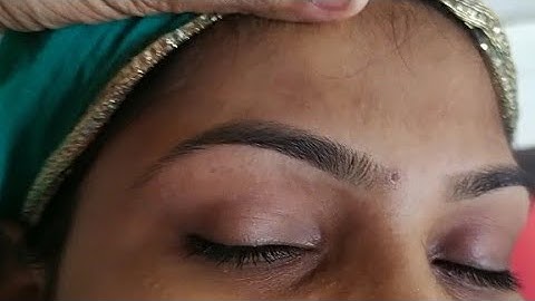 Perfect shape of eyebrows threading tutorial, Arch shape of eyebrows threading, Threading eyebrow
