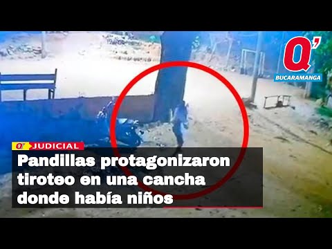Pandillas protagonizaron tiroteo en una cancha donde había niños en Bucaramanga