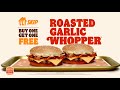 Roasted garlic whopper