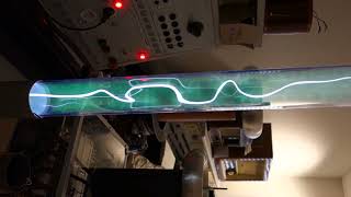 Acoustic resonance in a plasma lamp