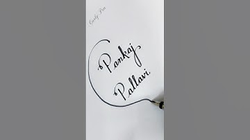 couple calligraphy❤❤❤ for #pankaj and #pallavi