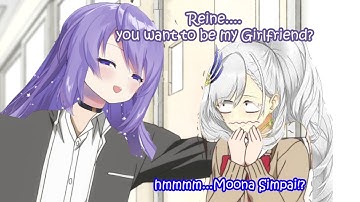 when moona did the kabedon,that