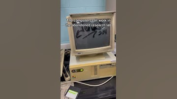 The computers still work in the abandoned research lab