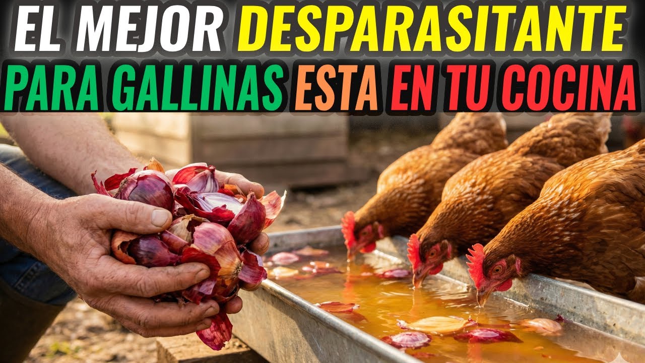 Estaba tirando esto… y resultó ser el mejor desparasitante para gallinas (GRATIS)