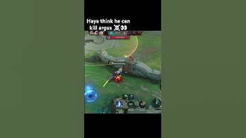 Haya think he can kill Argus 👀 #mobilelegends #argusbuild #mlbb #montage #gaming #shorts #explore