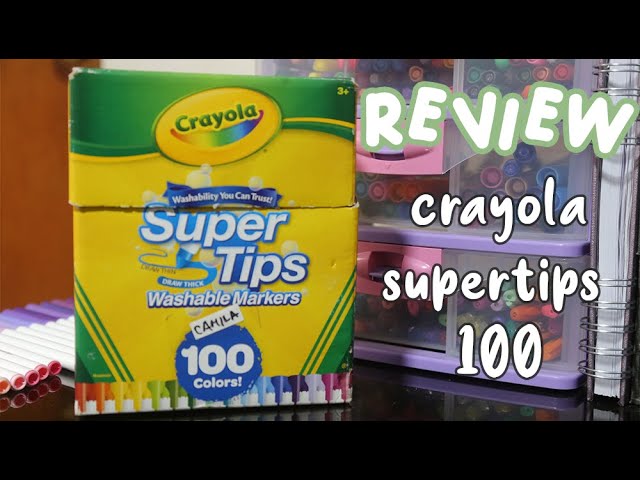Vale la pena?  REVIEW crayola supertips 100 