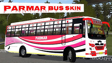PARMAR BUS SKIN || Hrtc gobind coach Bus Mod || Bussid || Him Herox