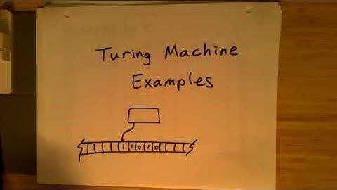 Turing Machine Examples