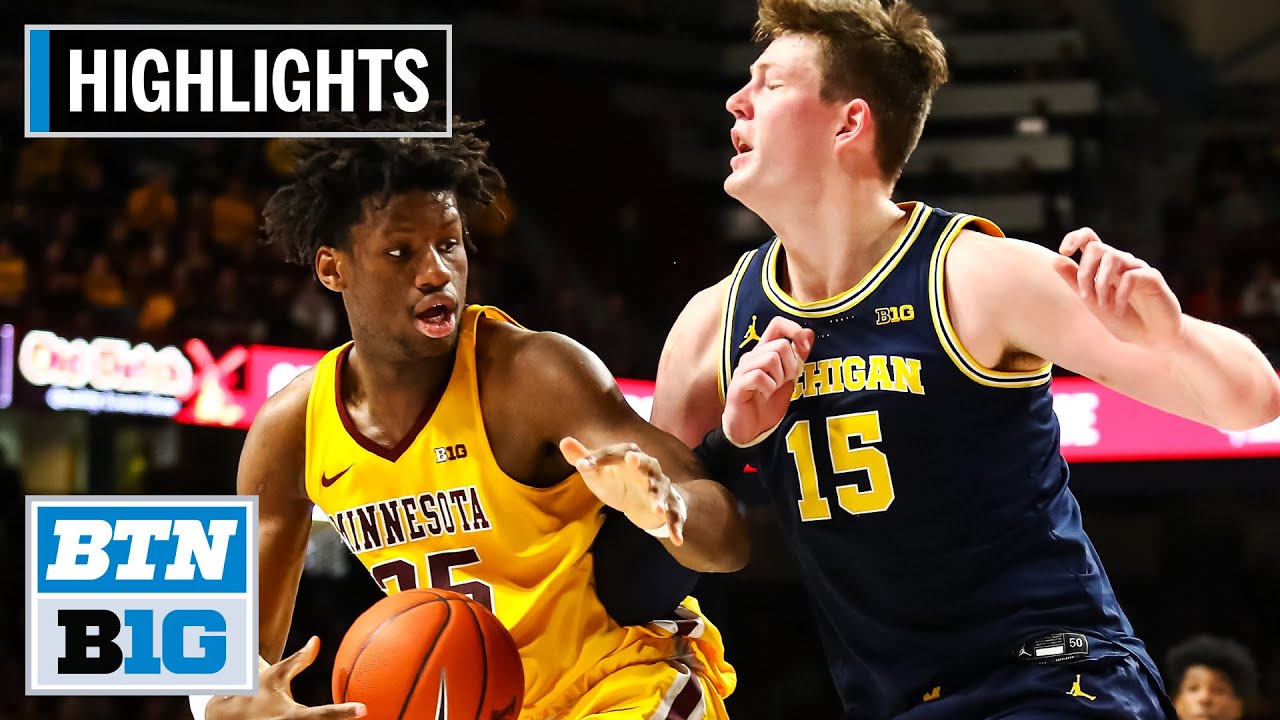 Highlights: Oturu Leads Gophers to Upset Win Over Michigan | Michigan at Minnesota | Jan. 12, 2020